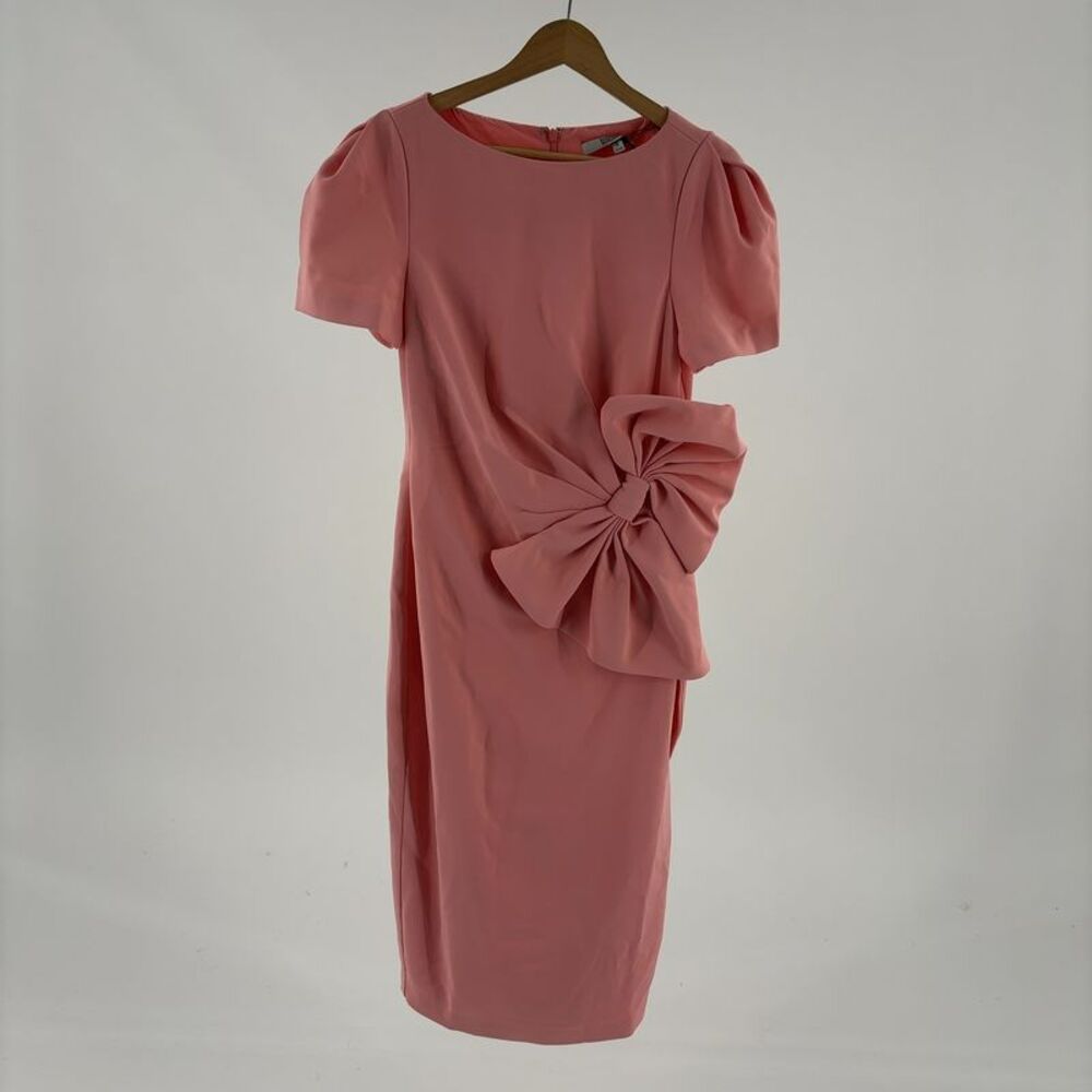 Badgley Mischka Side Bow Cocktail Dress